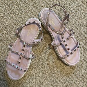 Valentino Rockstud Sandals Pink 39 like new